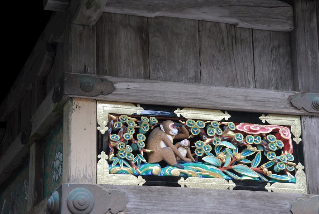 Particolare di un tempio in Giappone